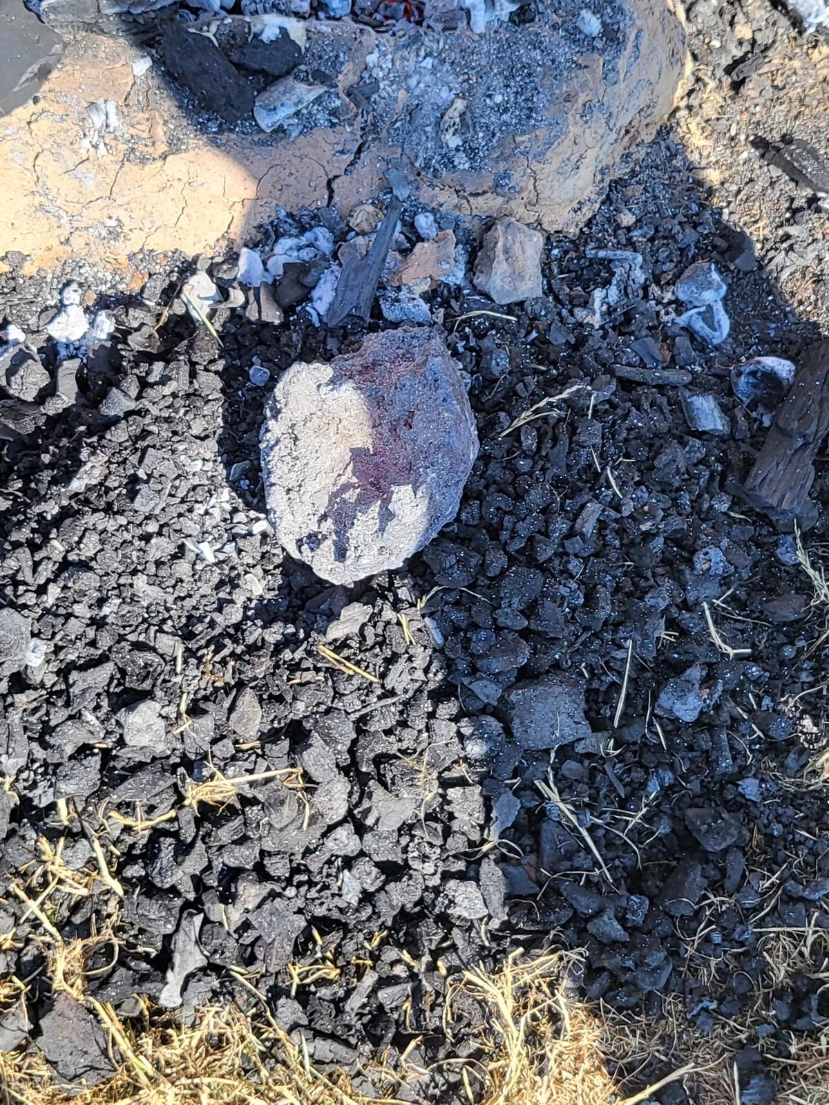 Die geborgene Luppe, ein poröser Eisenschwamm